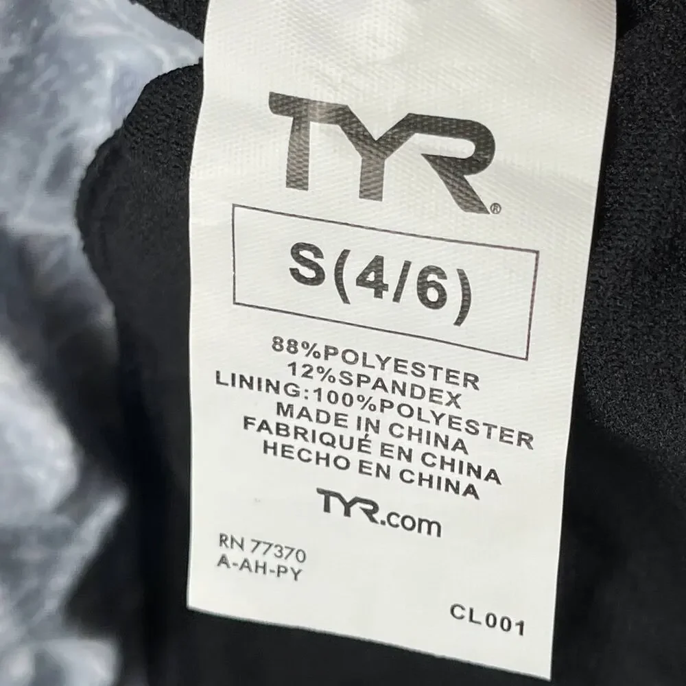 TYR Light Support Serpiente Brooke Tank Swim Top - Black - Size Small 4/6 - $50